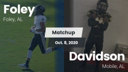 Matchup: Foley  vs. Davidson  2020