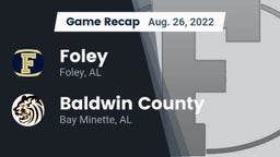Recap: Foley  vs. Baldwin County  2022