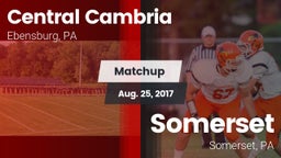 Matchup: Central Cambria vs. Somerset  2017