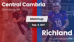 Matchup: Central Cambria vs. Richland  2017