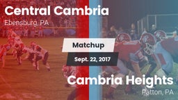 Matchup: Central Cambria vs. Cambria Heights  2017