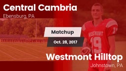 Matchup: Central Cambria vs. Westmont Hilltop  2017