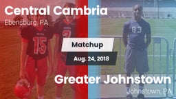 Matchup: Central Cambria vs. Greater Johnstown  2018