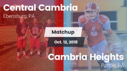 Matchup: Central Cambria vs. Cambria Heights  2018
