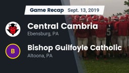 Recap: Central Cambria  vs. Bishop Guilfoyle Catholic  2019