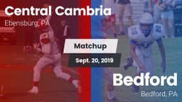 Matchup: Central Cambria vs. Bedford  2019