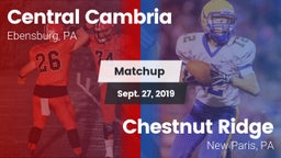 Matchup: Central Cambria vs. Chestnut Ridge  2019