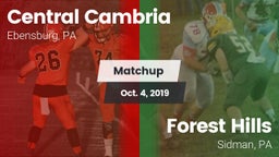 Matchup: Central Cambria vs. Forest Hills  2019