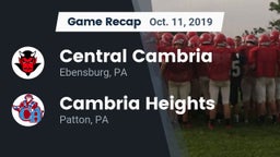 Recap: Central Cambria  vs. Cambria Heights  2019