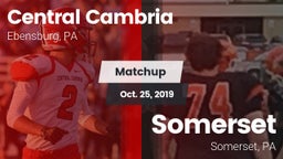 Matchup: Central Cambria vs. Somerset  2019