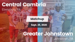 Matchup: Central Cambria vs. Greater Johnstown  2020