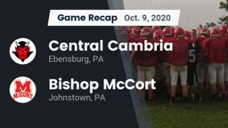 Recap: Central Cambria  vs. Bishop McCort  2020