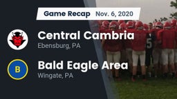 Recap: Central Cambria  vs. Bald Eagle Area  2020