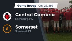 Recap: Central Cambria  vs. Somerset  2021