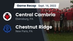 Recap: Central Cambria  vs. Chestnut Ridge  2022