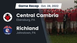 Recap: Central Cambria  vs. Richland  2022