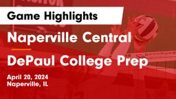 Naperville Central  vs DePaul College Prep Game Highlights - April 20, 2024