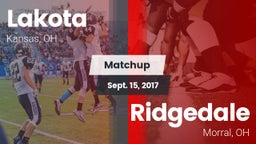 Matchup: Lakota vs. Ridgedale  2017