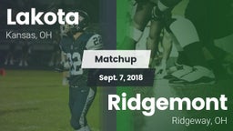 Matchup: Lakota vs. Ridgemont  2018