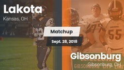 Matchup: Lakota vs. Gibsonburg  2018