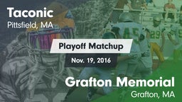 Matchup: Taconic  vs. Grafton Memorial  2016