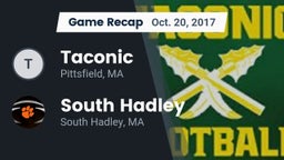 Recap: Taconic  vs. South Hadley  2017