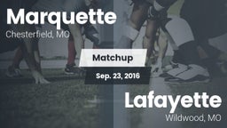 Matchup: Marquette High vs. Lafayette  2016