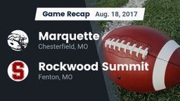 Recap: Marquette  vs. Rockwood Summit  2017