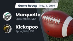 Recap: Marquette  vs. Kickapoo  2019
