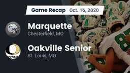 Recap: Marquette  vs. Oakville Senior  2020