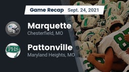 Recap: Marquette  vs. Pattonville  2021