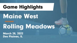 Maine West  vs Rolling Meadows  Game Highlights - March 28, 2022