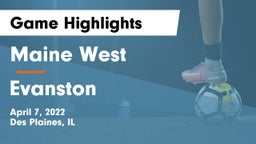 Maine West  vs Evanston  Game Highlights - April 7, 2022