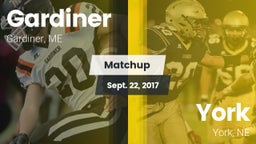 Matchup: Gardiner  vs. York  2017