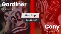 Matchup: Gardiner  vs. Cony  2017