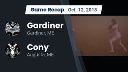 Recap: Gardiner  vs. Cony  2018