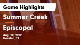 Summer Creek  vs Episcopal  Game Highlights - Aug. 20, 2022