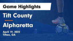 Tift County  vs Alpharetta  Game Highlights - April 19, 2022