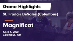 St. Francis DeSales  (Columbus) vs Magnificat  Game Highlights - April 1, 2022