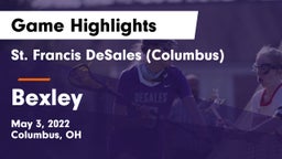 St. Francis DeSales  (Columbus) vs Bexley  Game Highlights - May 3, 2022