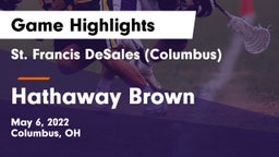 St. Francis DeSales  (Columbus) vs Hathaway Brown  Game Highlights - May 6, 2022