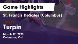 St. Francis DeSales  (Columbus) vs Turpin  Game Highlights - March 17, 2023