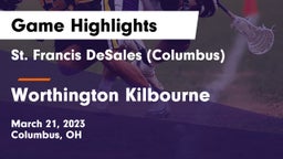 St. Francis DeSales  (Columbus) vs Worthington Kilbourne  Game Highlights - March 21, 2023