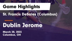 St. Francis DeSales  (Columbus) vs Dublin Jerome  Game Highlights - March 28, 2023