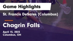 St. Francis DeSales  (Columbus) vs Chagrin Falls  Game Highlights - April 15, 2023