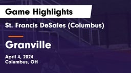 St. Francis DeSales  (Columbus) vs Granville  Game Highlights - April 4, 2024