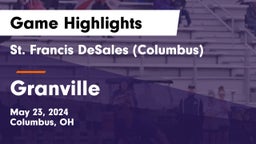 St. Francis DeSales  (Columbus) vs Granville  Game Highlights - May 23, 2024