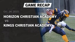 Recap: Horizon Christian Academy  vs. Kings Christian Academy 2015