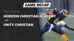 Recap: Horizon Christian Academy  vs. Unity Christian  2015