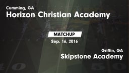 Matchup: Horizon Christian Ac vs. Skipstone Academy  2016